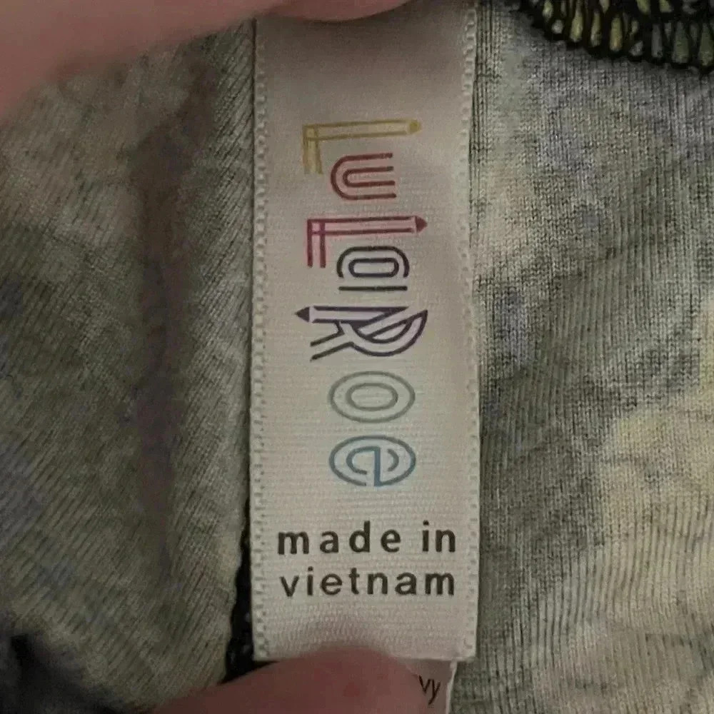 Lularoe TC Yellow Flowered Legging - Picture 3 of 3